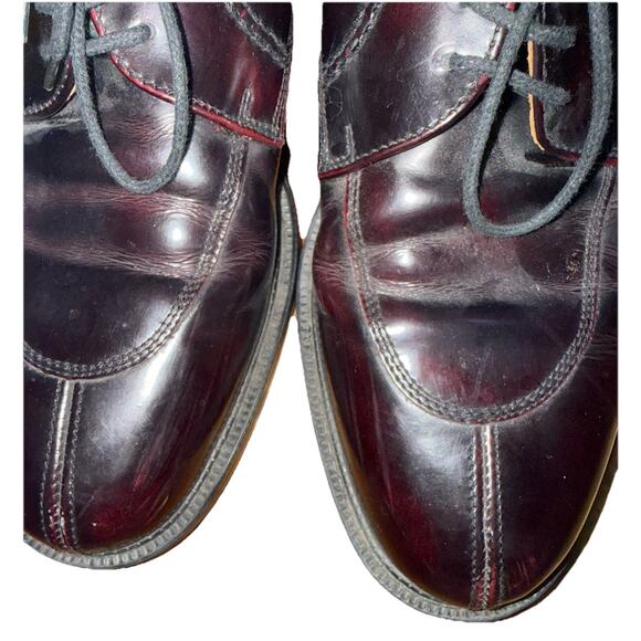 PELLE LINE Men’s Burgundy Oxford Tie Up Dress Shoes Made in Italy Size 10 main image 7